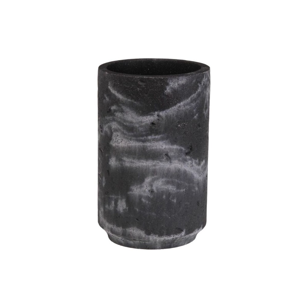 Support pour brosses à dents Versa Noir Résine 6,9 x 10,2 x 6,9 cm