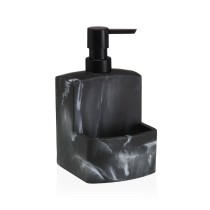Distributeur de Savon Versa Noir Résine 10,3 X 18,5 X 10,3 CM