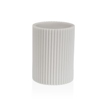 Zahnbürstenhalter Versa Weiß Harz 6,9 x 10,2 x 6,9 cm