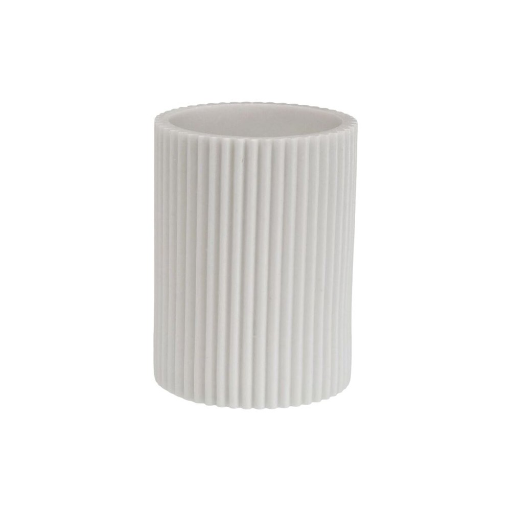 Zahnbürstenhalter Versa Weiß Harz 6,9 x 10,2 x 6,9 cm