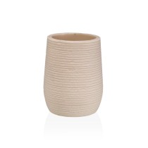 Zahnbürstenhalter Versa Weiß Harz 8,5 x 10 x 8,5 cm