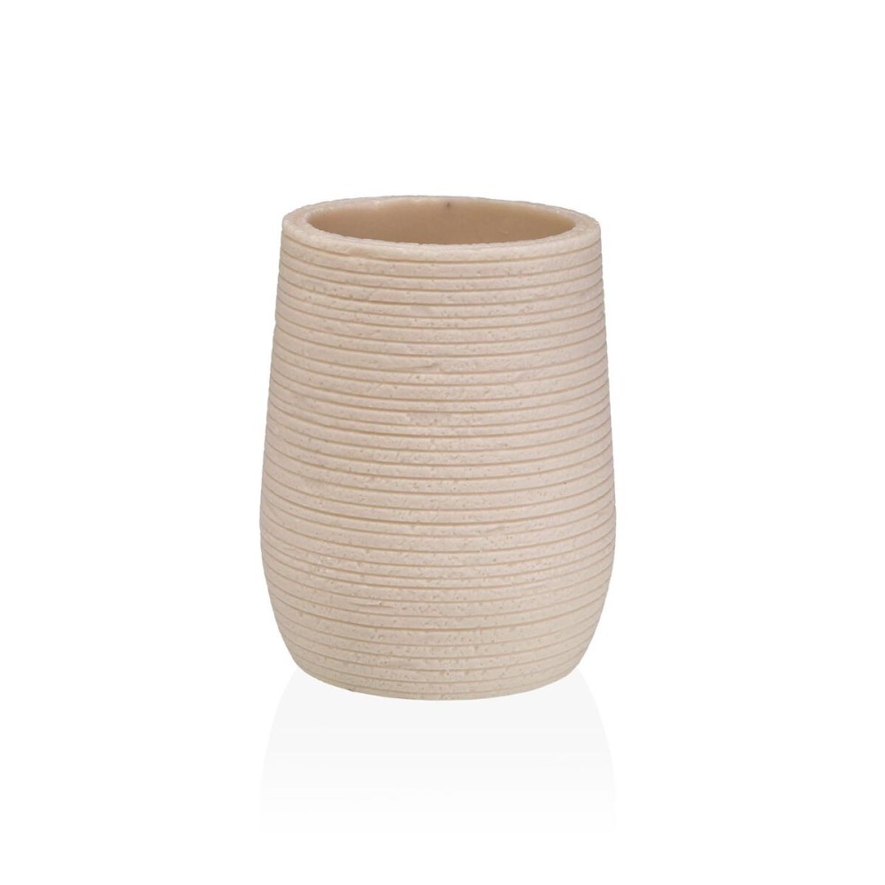Zahnbürstenhalter Versa Weiß Harz 8,5 x 10 x 8,5 cm