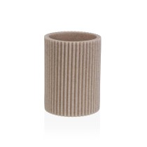 Zahnbürstenhalter Versa Beige Harz 6,9 x 10,2 x 6,9 cm