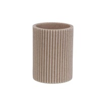 Zahnbürstenhalter Versa Beige Harz 6,9 x 10,2 x 6,9 cm