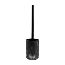 Toilettenbürste Versa Schwarz Harz Stahl 9,4 x 37 x 9,4 cm