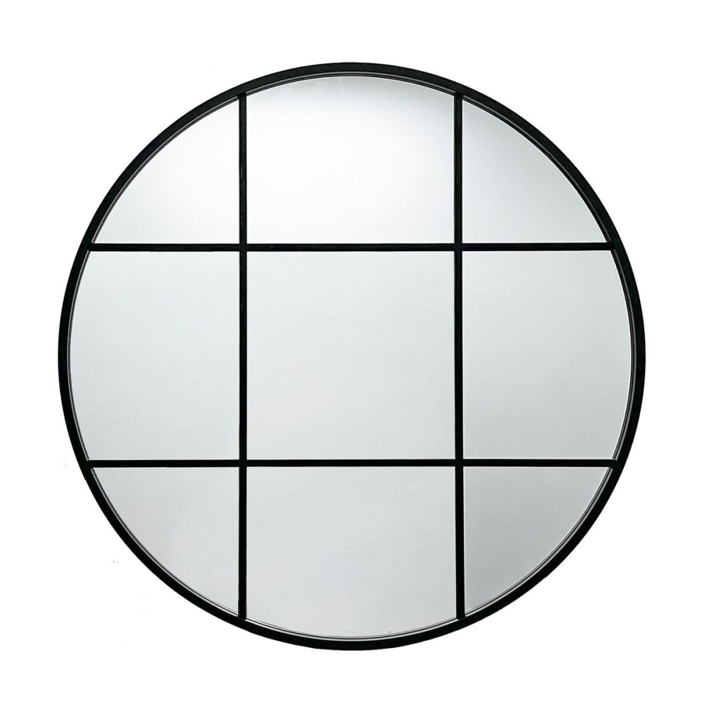 Wall mirror Versa Black 3 x 80 x 80 cm