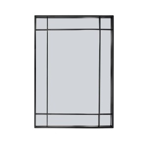 Wall mirror Versa Black 2,9 X 76 X 53 CM