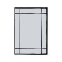 Wall mirror Versa Black 2,9 X 76 X 53 CM