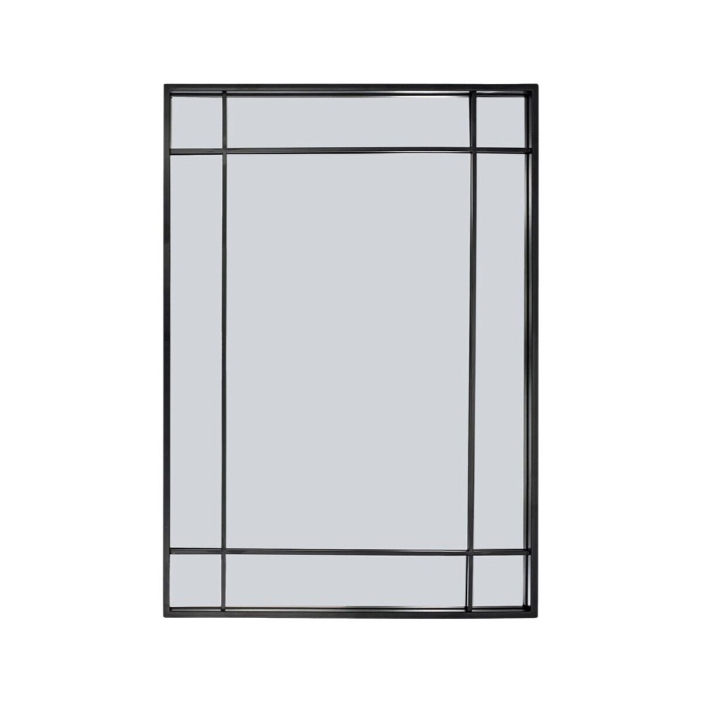 Wall mirror Versa Black 2,9 X 76 X 53 CM
