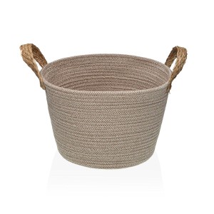 Basket Versa Beige polypropylene Fibre
