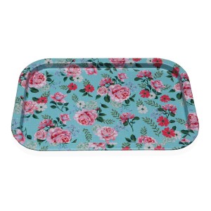 Schale Versa Blau Blomster 23 X 1,5 X 34 CM