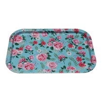 Schale Versa Blau Blomster 23 X 1,5 X 34 CM