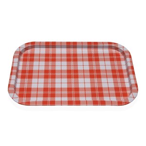Schale Versa Vichy Orange 23 X 1,5 X 34 CM