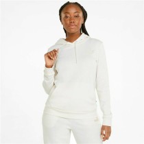 Damen Sweater mit Kapuze Puma Essentials Embroidery Weiß