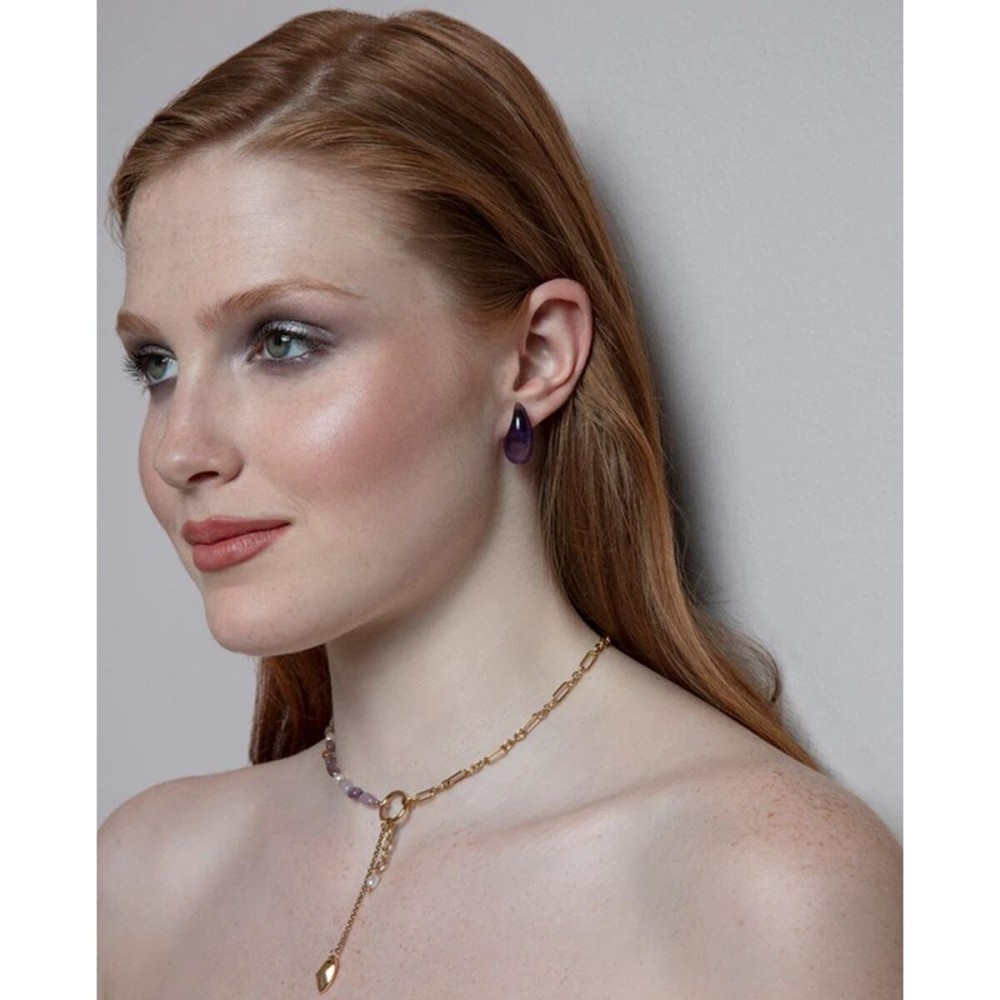 Ladies' Earrings Viceroy 14198E01019 Purple
