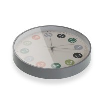 Wanduhr Versa Bunt Kunststoff 30 x 30 x 4,5 cm