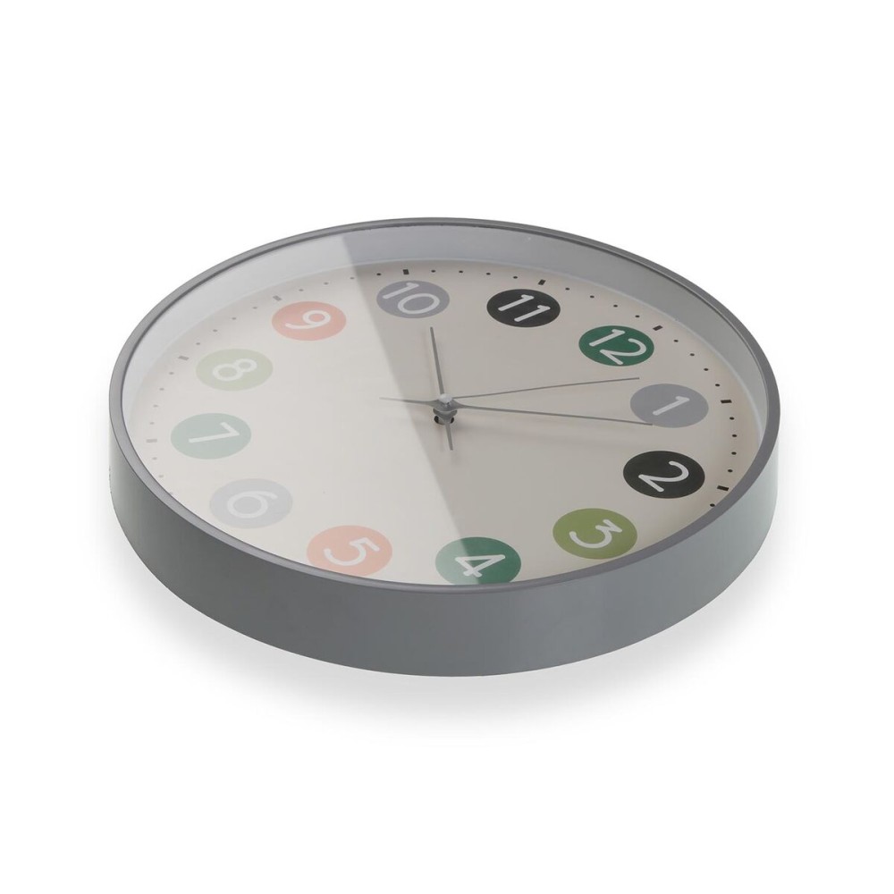 Wanduhr Versa Bunt Kunststoff 30 x 30 x 4,5 cm