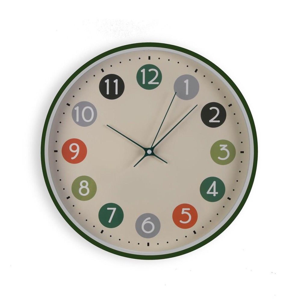 Wall Clock Versa Multicolour Plastic 30 x 30 x 4,5 cm