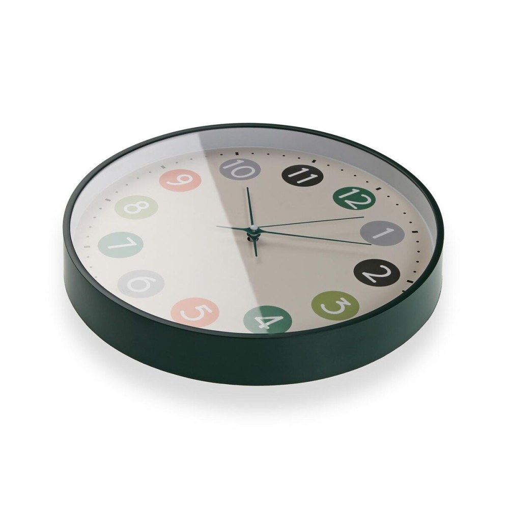 Wall Clock Versa Multicolour Plastic 30 x 30 x 4,5 cm