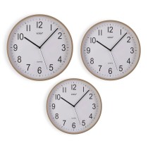 Wanduhr Versa Grau Kunststoff 40 x 40 x 5,5 cm