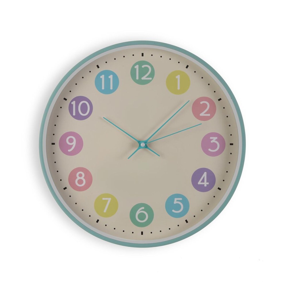 Wanduhr Versa Bunt Kunststoff 30 x 30 x 4,5 cm