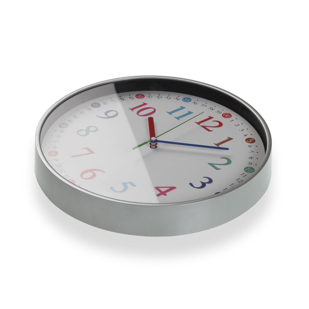 Wanduhr Versa Bunt Kunststoff 30 x 30 x 4,5 cm