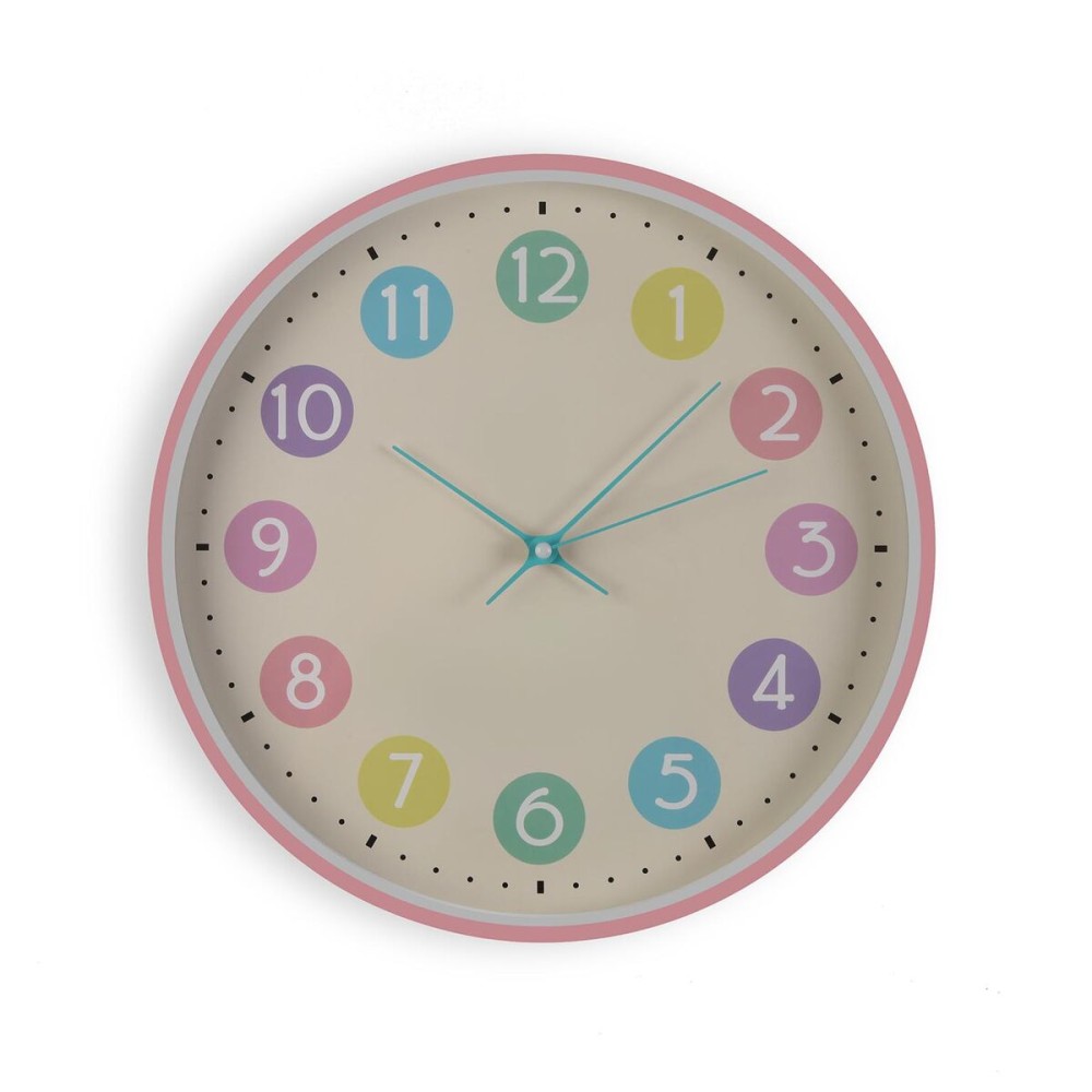 Wanduhr Versa Bunt Kunststoff 30 x 30 x 4,5 cm