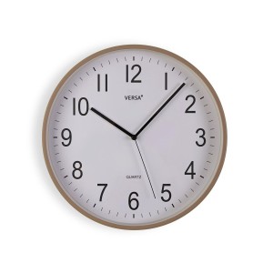 Wanduhr Versa Grau Kunststoff 30 x 30 x 4 cm