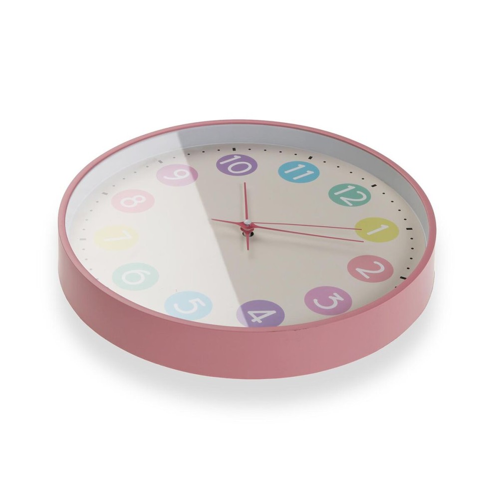 Wanduhr Versa Bunt Kunststoff 30 x 30 x 4,5 cm