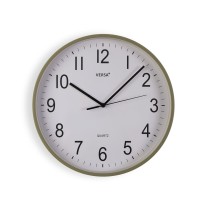 Wanduhr Versa grün Kunststoff 30 x 30 x 4 cm