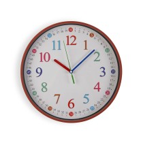 Wanduhr Versa Bunt Kunststoff 30 x 30 x 4,5 cm
