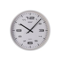 Wanduhr Versa Weiß Kunststoff 25 x 25 x 4 cm