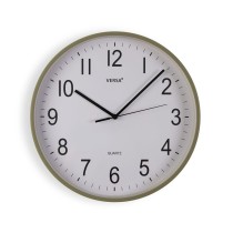 Wanduhr Versa grün Kunststoff 35,1 X 35,1 X 4,5 CM