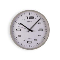 Wanduhr Versa Grau Kunststoff 25 x 25 x 4 cm