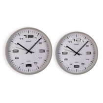 Wanduhr Versa Grau Kunststoff 25 x 25 x 4 cm