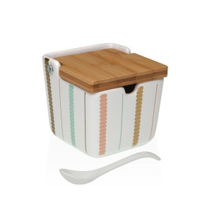 Zuckerdose Versa Flint aus Keramik 8,8 x 8,5 x 8,8 cm
