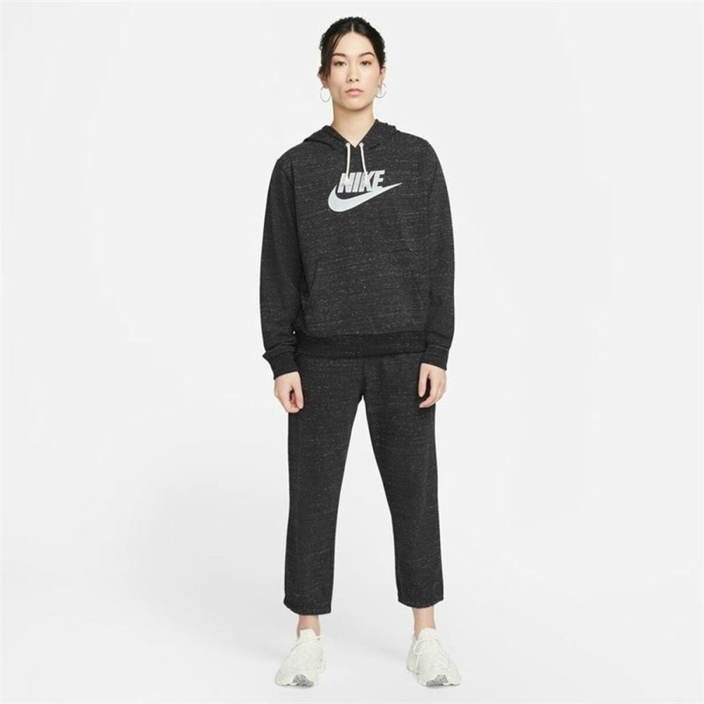 Damen Sweater mit Kapuze Nike Sportswear Gym Vintage Schwarz