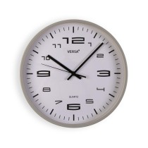Wanduhr Versa Grau Kunststoff 30 x 30 x 4 cm
