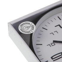 Wanduhr Versa Grau Kunststoff 30 x 30 x 4 cm