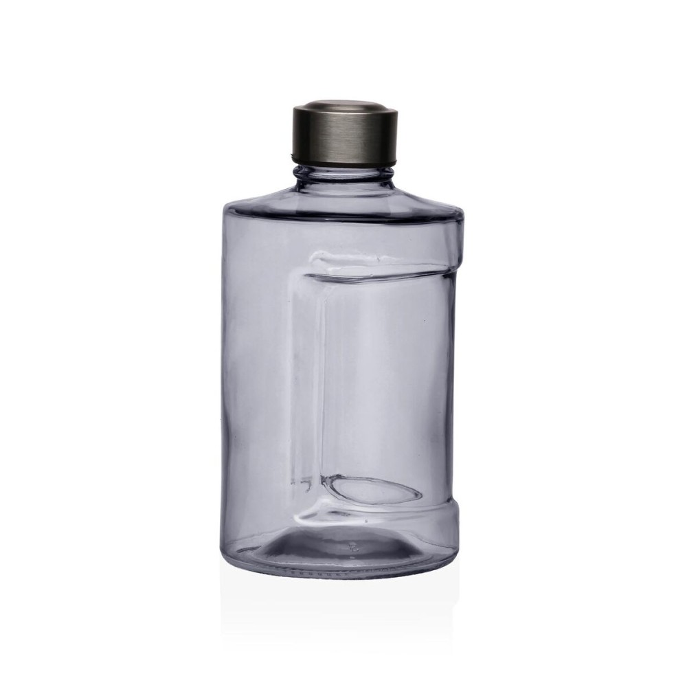 Wasserflasche Versa Blau Glas Aluminium 900 ml 10 x 19 x 10 cm