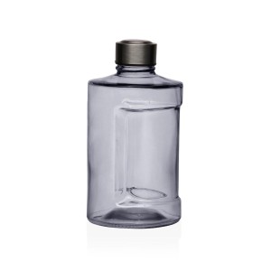 Wasserflasche Versa Blau Glas Aluminium 900 ml 10 x 19 x 10 cm
