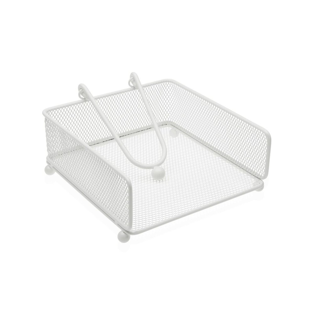 Serviettenring Versa Weiß Stahl Eisen 17,5 X 9 X 18 CM