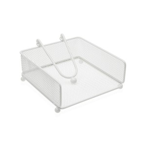 Serviettenring Versa Weiß Stahl Eisen 17,5 X 9 X 18 CM