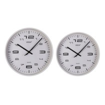 Wanduhr Versa Weiß Kunststoff 30 x 30 x 4 cm