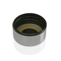 Wasserflasche Versa Durchsichtig Glas Aluminium 900 ml 10 x 19 x 10 cm