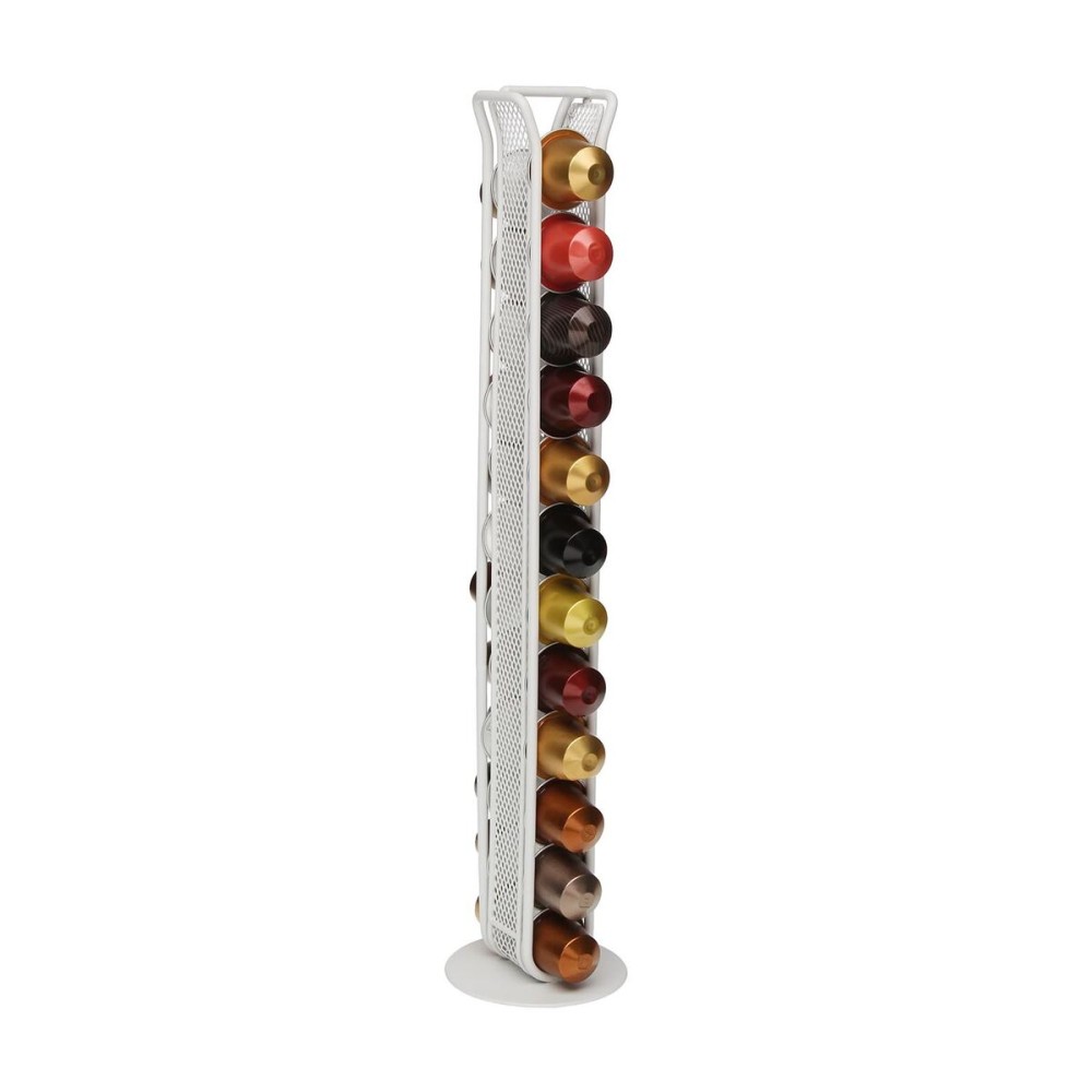 Porte-capsules Versa Blanc Fer 7,5 X 33,6 X 7,5 CM Nespresso