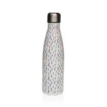 Wasserflasche Versa Blume Stahl 7 x 27 x 7 cm