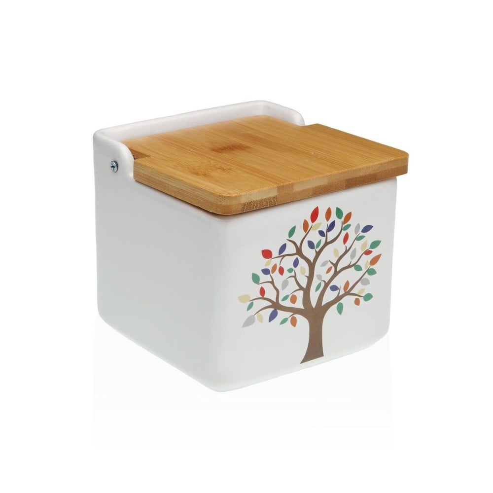 Salière avec couvercle Versa Céramique Arbre 12,2 x 11,5 x 12,2 cm
