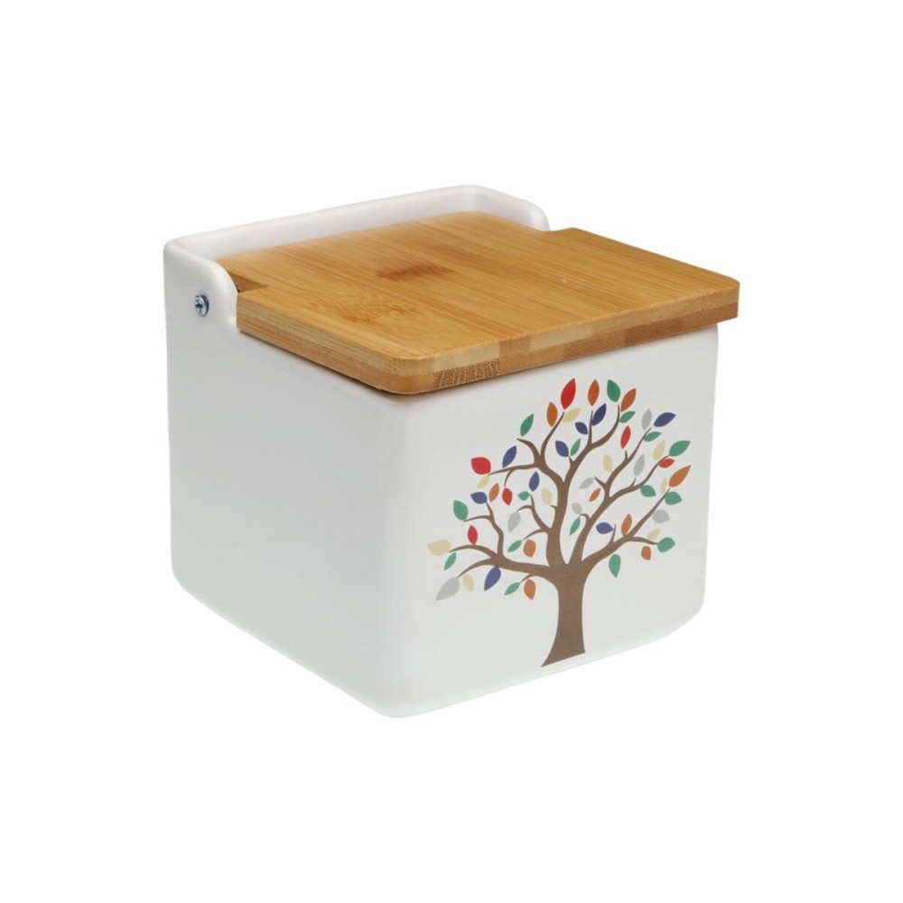 Salière avec couvercle Versa Céramique Arbre 12,2 x 11,5 x 12,2 cm