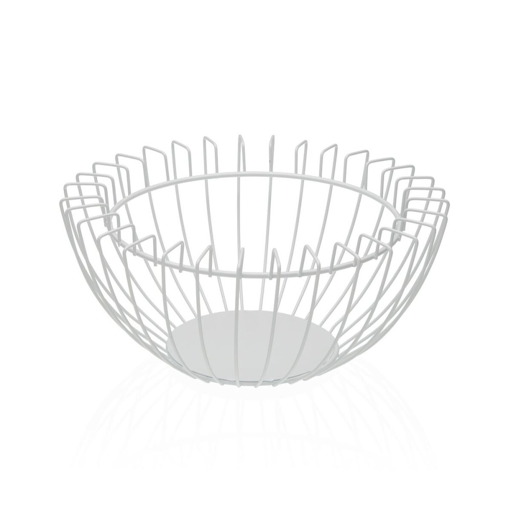Coupe à fruits Versa Blanc Métal Acier 26 x 12 x 26 cm